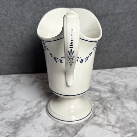 Villeroy & Boch Vieux Septfontaines 14 oz Water/Coffee Carafe Pitcher Blue White - Picture 4 of 8
